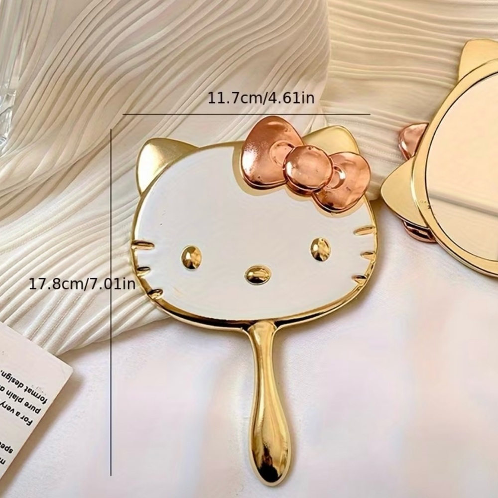 Hello Kitty Gold and Pink Hand Mirror